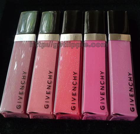 givenchy mini lip gloss set|Givenchy black pink lip gloss.